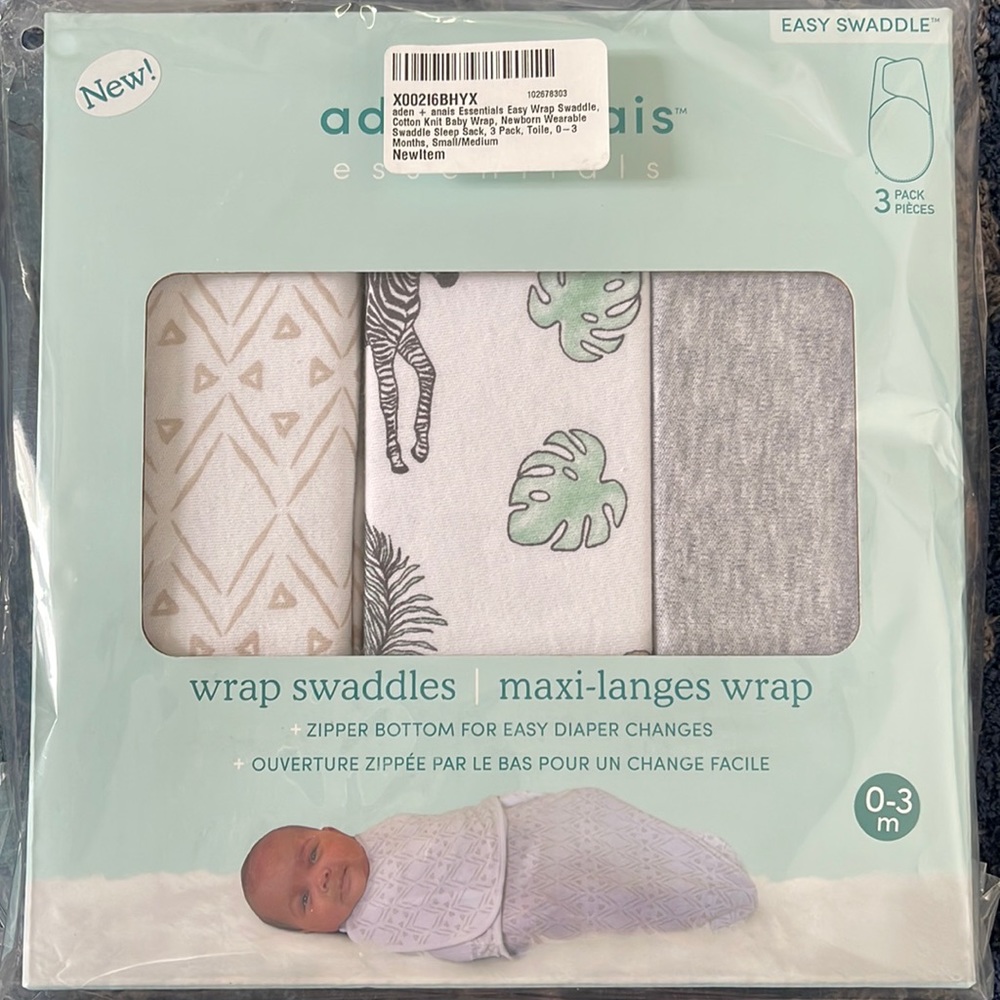 Baby wrap swaddles Size 0-3 months
